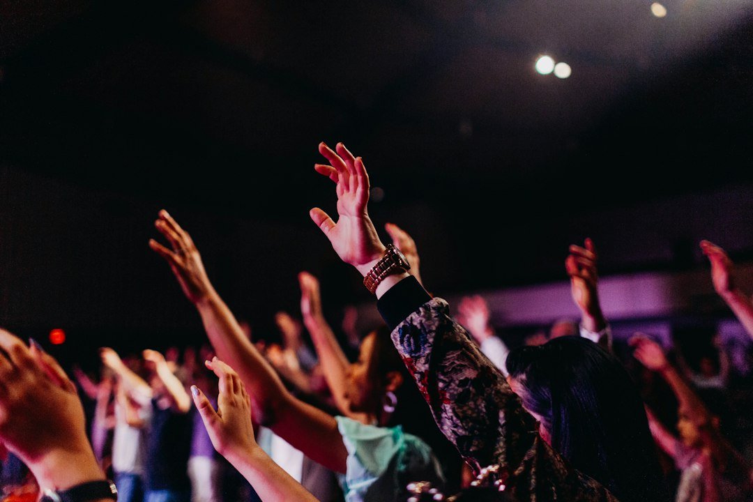 Illustrative photograph of a worship gathering